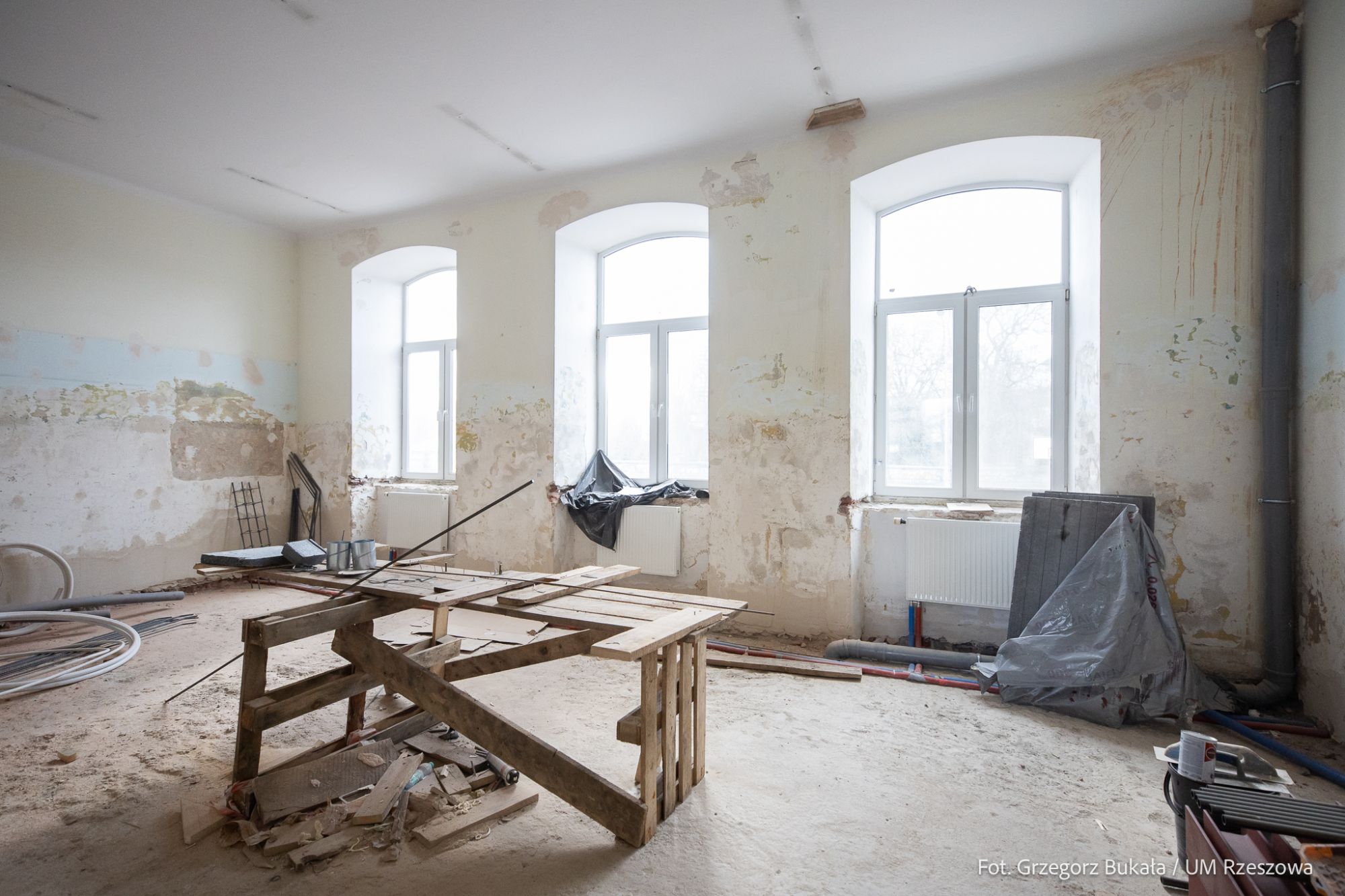 zdjęcie z terenu budowy Liceum oraz Przedszkola w Rzeszowie, fot. Grzegorz Bukała, Urząd Miasta Rzeszowa